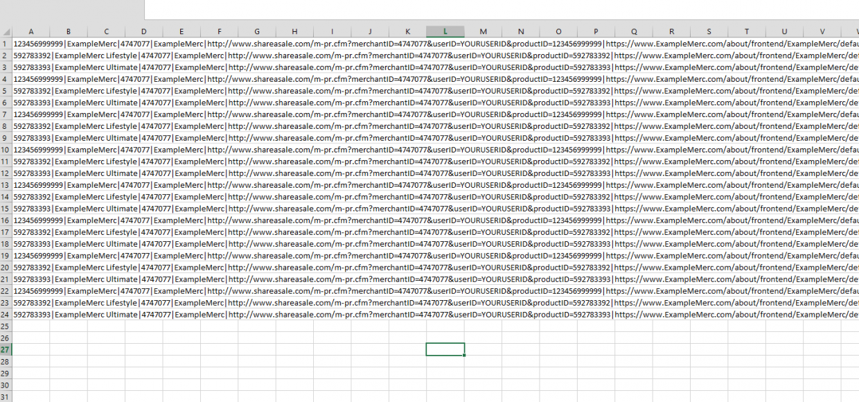 convert excel to pipe delimited text file